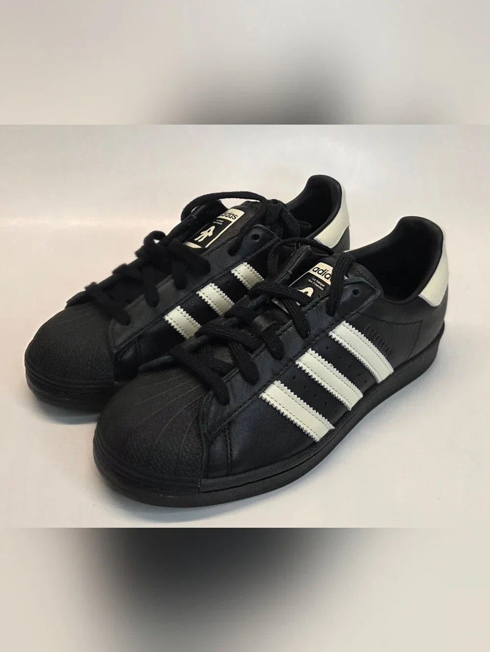 adidas Men’s Black Swim Fins with White Stripe Accents